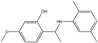 2-{1-[(2,5-dimethylphenyl)amino]ethyl}-5-methoxyphenol 구조식 이미지