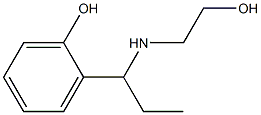2-{1-[(2-hydroxyethyl)amino]propyl}phenol Structure