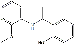 2-{1-[(2-methoxyphenyl)amino]ethyl}phenol Structure