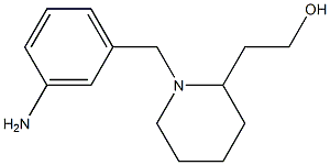 2-{1-[(3-aminophenyl)methyl]piperidin-2-yl}ethan-1-ol Structure