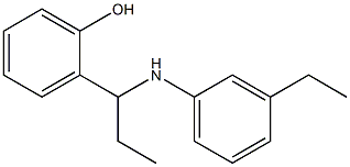 2-{1-[(3-ethylphenyl)amino]propyl}phenol 구조식 이미지