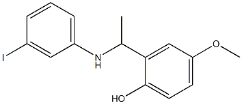 2-{1-[(3-iodophenyl)amino]ethyl}-4-methoxyphenol Structure