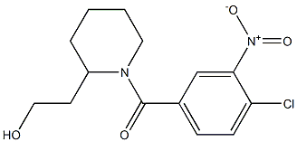 2-{1-[(4-chloro-3-nitrophenyl)carbonyl]piperidin-2-yl}ethan-1-ol 구조식 이미지