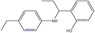 2-{1-[(4-ethylphenyl)amino]propyl}phenol Structure