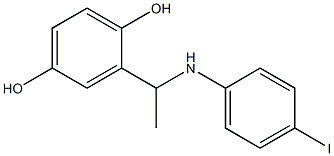 2-{1-[(4-iodophenyl)amino]ethyl}benzene-1,4-diol Structure