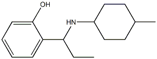 2-{1-[(4-methylcyclohexyl)amino]propyl}phenol 구조식 이미지