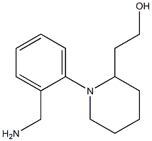 2-{1-[2-(aminomethyl)phenyl]piperidin-2-yl}ethan-1-ol 구조식 이미지