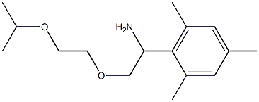 2-{1-amino-2-[2-(propan-2-yloxy)ethoxy]ethyl}-1,3,5-trimethylbenzene 구조식 이미지