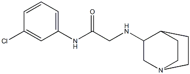 2-{1-azabicyclo[2.2.2]octan-3-ylamino}-N-(3-chlorophenyl)acetamide 구조식 이미지