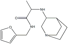 2-{1-azabicyclo[2.2.2]octan-3-ylamino}-N-(furan-2-ylmethyl)propanamide 구조식 이미지