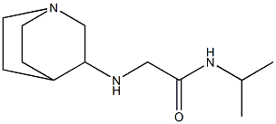 2-{1-azabicyclo[2.2.2]octan-3-ylamino}-N-(propan-2-yl)acetamide 구조식 이미지