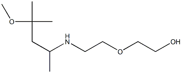 2-{2-[(4-methoxy-4-methylpentan-2-yl)amino]ethoxy}ethan-1-ol 구조식 이미지