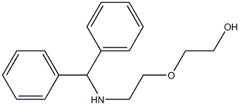 2-{2-[(diphenylmethyl)amino]ethoxy}ethan-1-ol 구조식 이미지