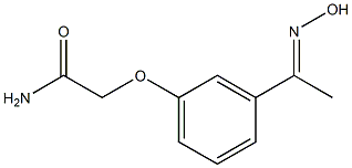 2-{3-[(1E)-N-hydroxyethanimidoyl]phenoxy}acetamide Structure