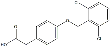 2-{4-[(2,6-dichlorophenyl)methoxy]phenyl}acetic acid Structure