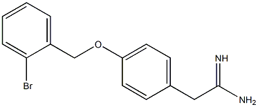 2-{4-[(2-bromobenzyl)oxy]phenyl}ethanimidamide 구조식 이미지