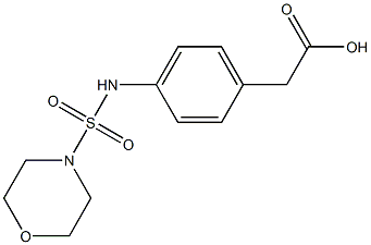 2-{4-[(morpholine-4-sulfonyl)amino]phenyl}acetic acid 구조식 이미지