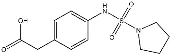 2-{4-[(pyrrolidine-1-sulfonyl)amino]phenyl}acetic acid 구조식 이미지