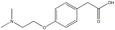 2-{4-[2-(dimethylamino)ethoxy]phenyl}acetic acid 구조식 이미지