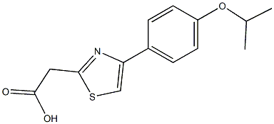 2-{4-[4-(propan-2-yloxy)phenyl]-1,3-thiazol-2-yl}acetic acid Structure