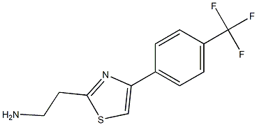 2-{4-[4-(trifluoromethyl)phenyl]-1,3-thiazol-2-yl}ethanamine 구조식 이미지