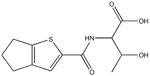 2-{4H,5H,6H-cyclopenta[b]thiophen-2-ylformamido}-3-hydroxybutanoic acid Structure