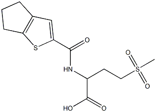 2-{4H,5H,6H-cyclopenta[b]thiophen-2-ylformamido}-4-methanesulfonylbutanoic acid Structure