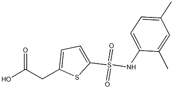 2-{5-[(2,4-dimethylphenyl)sulfamoyl]thiophen-2-yl}acetic acid Structure