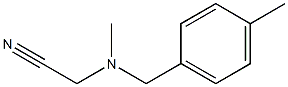 2-{methyl[(4-methylphenyl)methyl]amino}acetonitrile Structure