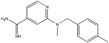 2-{methyl[(4-methylphenyl)methyl]amino}pyridine-4-carboximidamide Structure