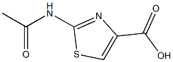 2-acetamido-1,3-thiazole-4-carboxylic acid 구조식 이미지