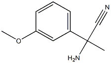 2-amino-2-(3-methoxyphenyl)propanenitrile 구조식 이미지