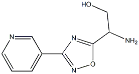 2-amino-2-[3-(pyridin-3-yl)-1,2,4-oxadiazol-5-yl]ethan-1-ol Structure