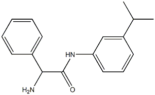 2-amino-2-phenyl-N-[3-(propan-2-yl)phenyl]acetamide Structure