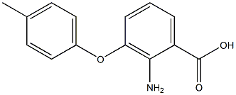 2-amino-3-(4-methylphenoxy)benzoic acid Structure