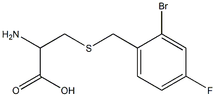 2-amino-3-[(2-bromo-4-fluorobenzyl)thio]propanoic acid Structure