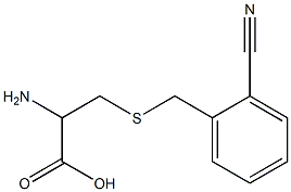 2-amino-3-[(2-cyanobenzyl)thio]propanoic acid Structure