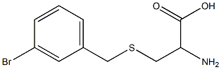 2-amino-3-[(3-bromobenzyl)thio]propanoic acid Structure