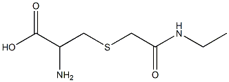 2-amino-3-{[2-(ethylamino)-2-oxoethyl]thio}propanoic acid Structure