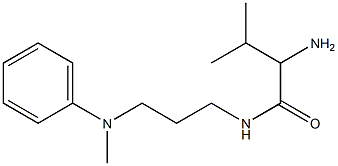 2-amino-3-methyl-N-{3-[methyl(phenyl)amino]propyl}butanamide Structure