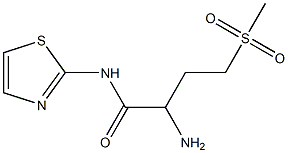 2-amino-4-(methylsulfonyl)-N-1,3-thiazol-2-ylbutanamide Structure