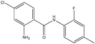 2-amino-4-chloro-N-(2-fluoro-4-methylphenyl)benzamide 구조식 이미지