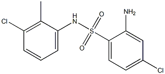 2-amino-4-chloro-N-(3-chloro-2-methylphenyl)benzene-1-sulfonamide 구조식 이미지