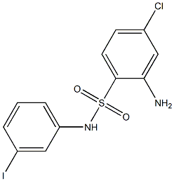 2-amino-4-chloro-N-(3-iodophenyl)benzene-1-sulfonamide Structure