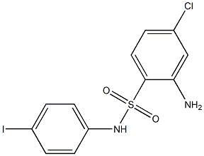 2-amino-4-chloro-N-(4-iodophenyl)benzene-1-sulfonamide Structure