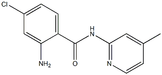 2-amino-4-chloro-N-(4-methylpyridin-2-yl)benzamide 구조식 이미지