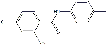 2-amino-4-chloro-N-(5-methylpyridin-2-yl)benzamide Structure