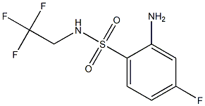 2-amino-4-fluoro-N-(2,2,2-trifluoroethyl)benzene-1-sulfonamide Structure