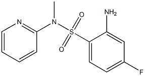 2-amino-4-fluoro-N-methyl-N-(pyridin-2-yl)benzene-1-sulfonamide 구조식 이미지