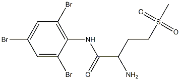 2-amino-4-methanesulfonyl-N-(2,4,6-tribromophenyl)butanamide 구조식 이미지